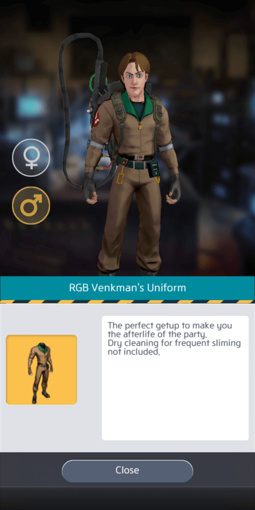 Venkman's Real Ghostbusters Uniform - Male