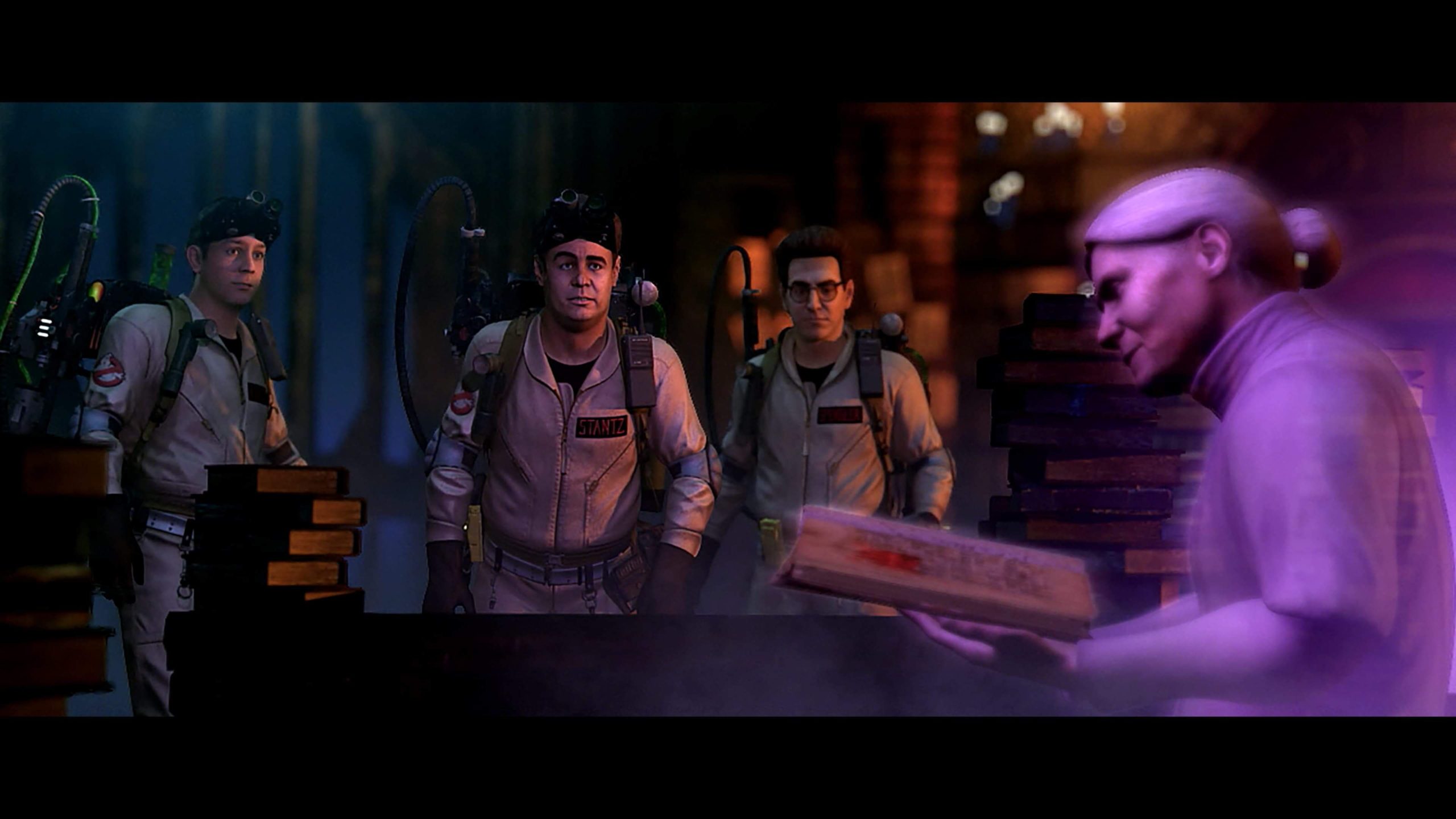 The Rookie with the Ghostbusters team in Ghostbusters: The Video Game Remastered