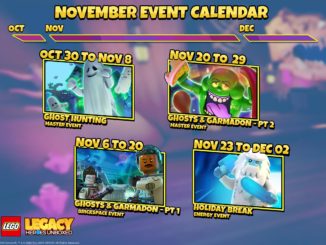 LEGO Legacy: Heroes Unboxed - November Schedule