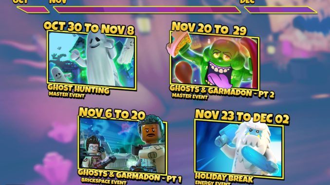 LEGO Legacy: Heroes Unboxed - November Schedule