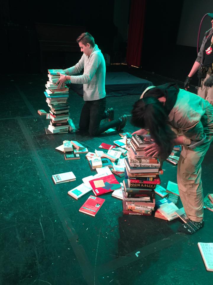 Symmetrical Book Stacking