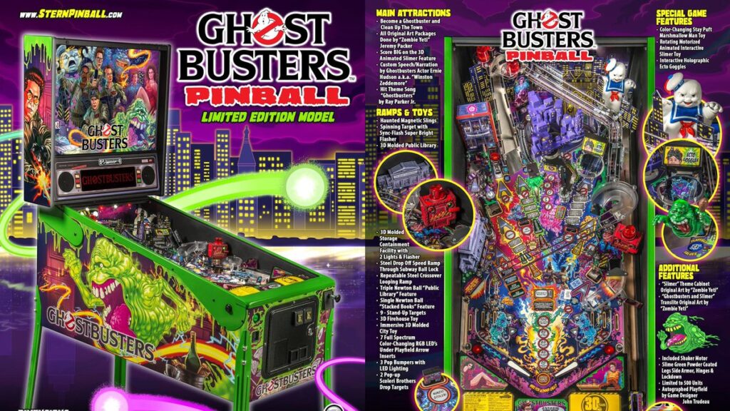 Ghostbusters Pinball Machines up for Auction