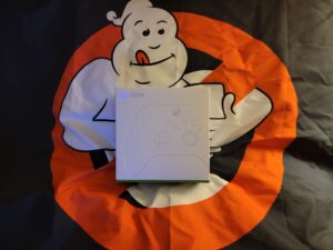 Xbox Controller Box on a Ghostbusters World Hub flag