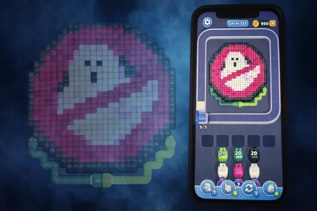 Pixel Flow Ghostbusters Level