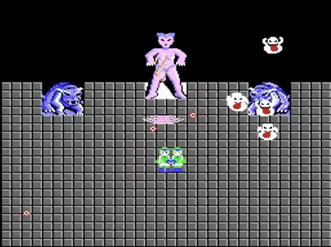 Gozer battle gameplay in Ghostbusters on NES