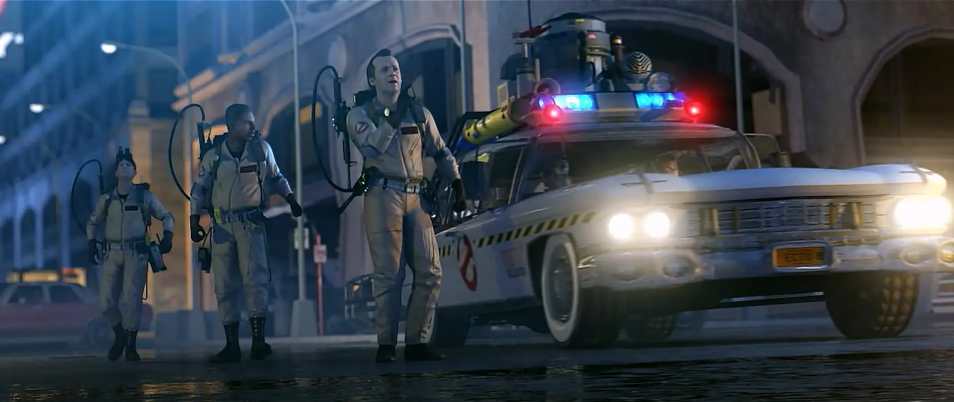 Official Ghostbusters and Ecto-1 image from Ghostbusters: The Video Game