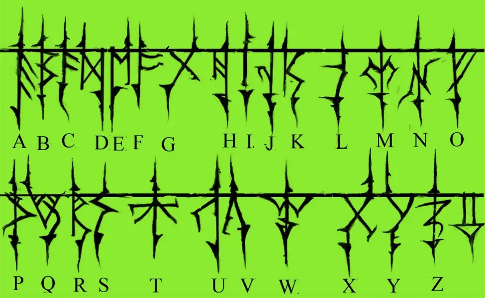 Concept art tied to Gozerian symbols from Ghostbusters: The Video Game